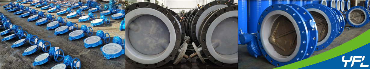 FEP lined butterfly valves