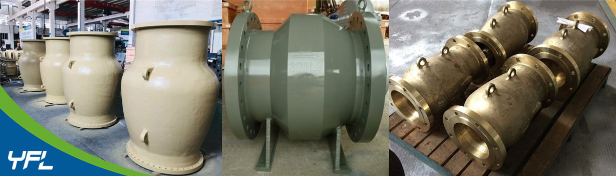 Axial flow check valves production