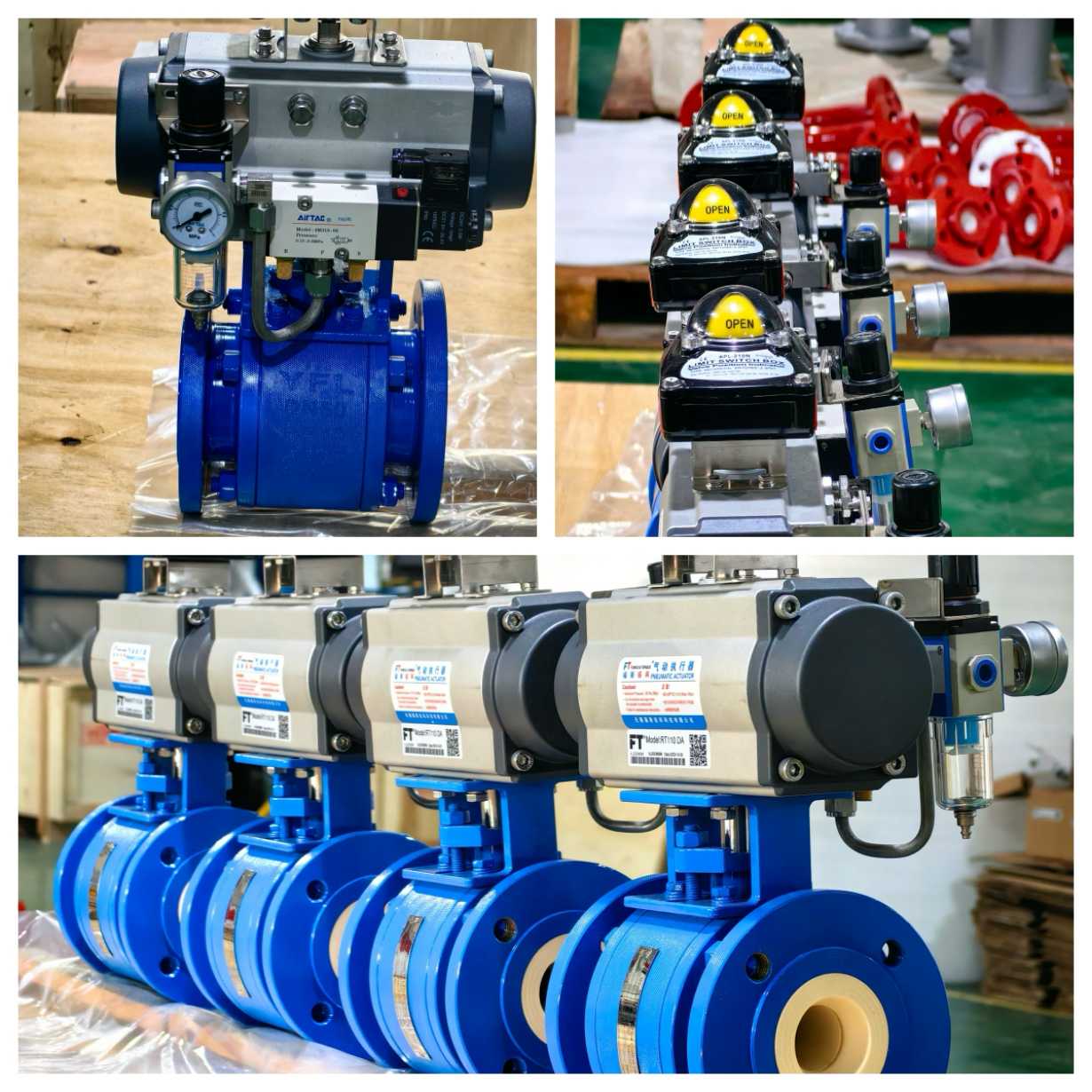 YFL pneumatic control ceramic ball valves