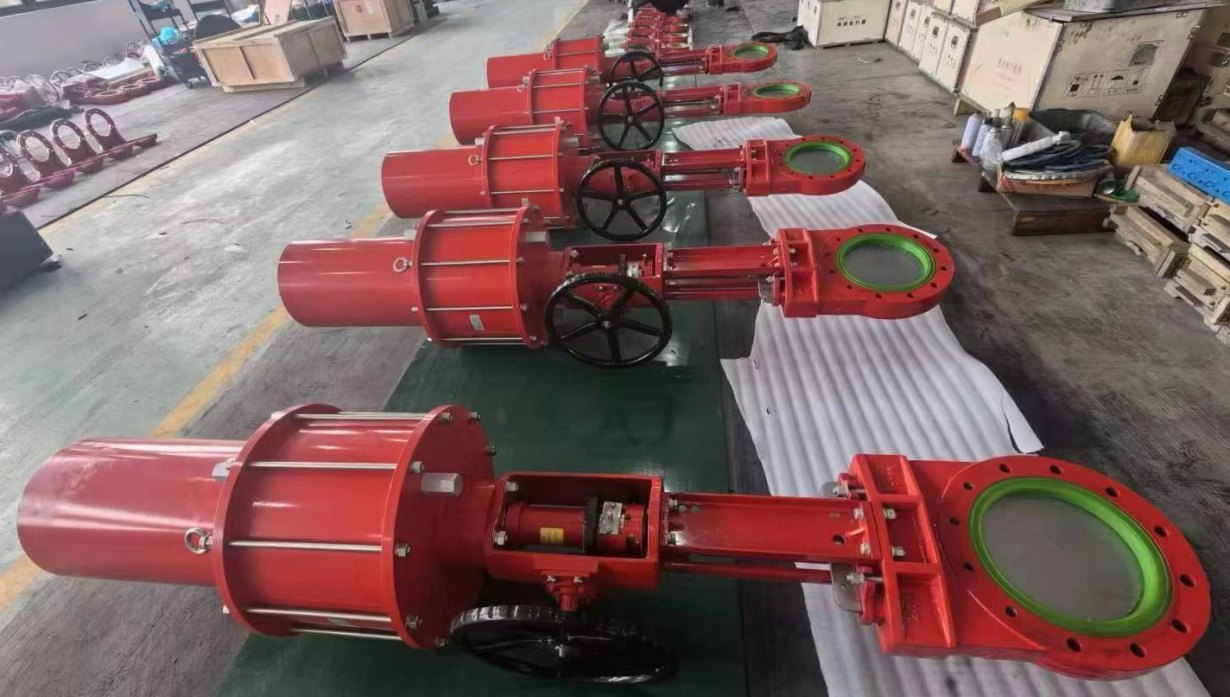 wear resistant Polyurethane lined knife gate valves