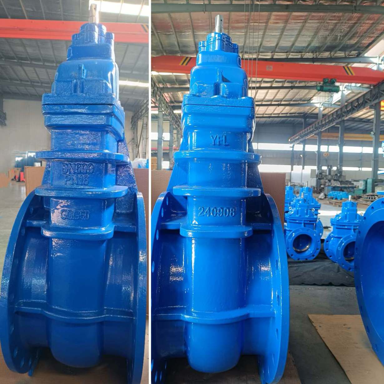 GGG50 Metal seated sluice gate valves 