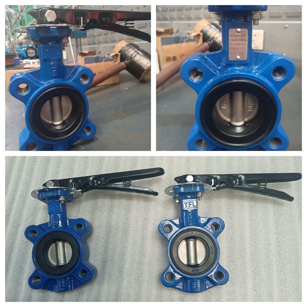 corrosion resistant rubber lined butterfly valves