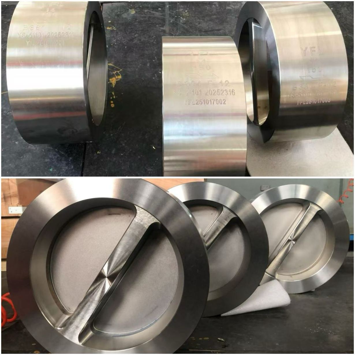 YFL Titanium F12 Wafer check valves