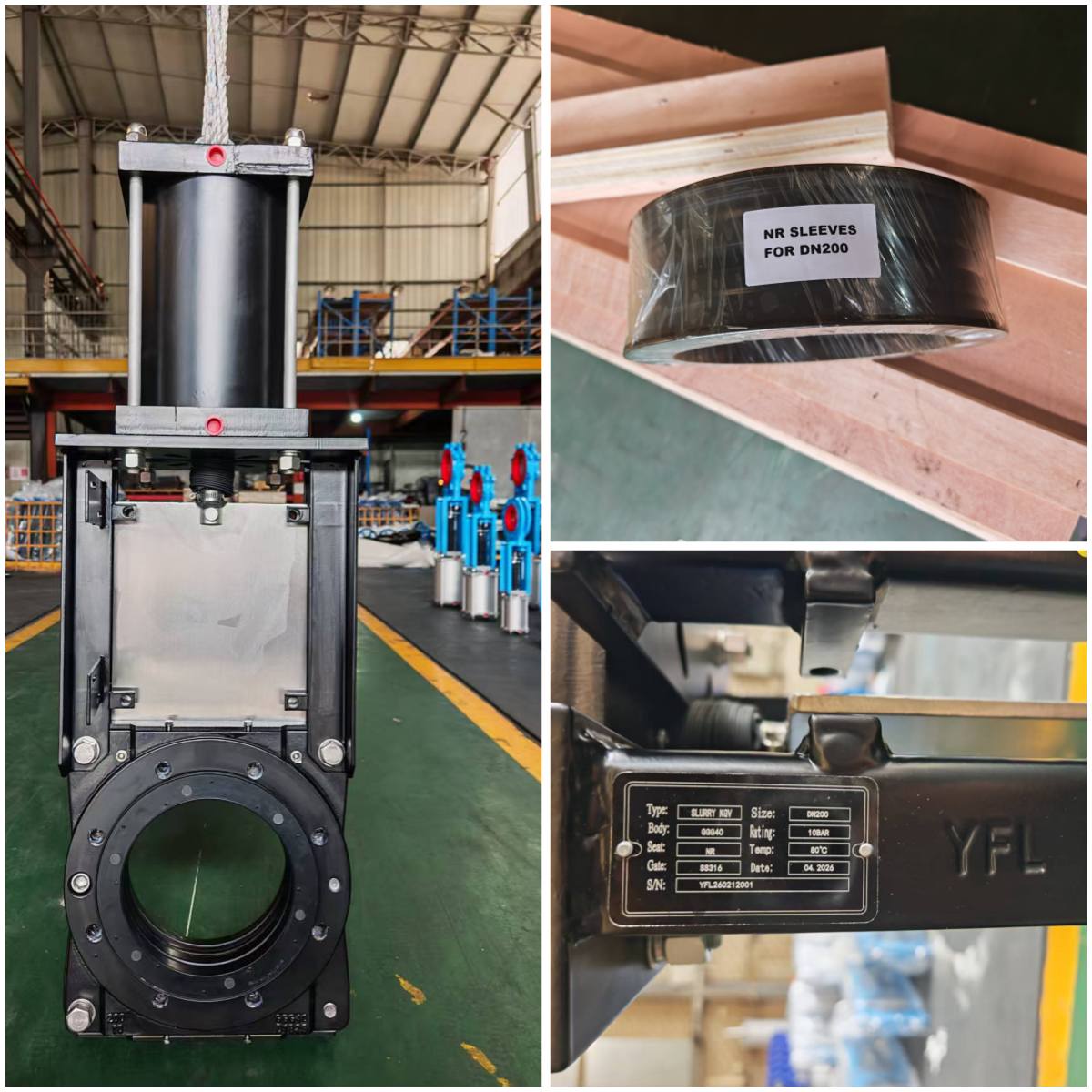 mining slurry knife gate valves