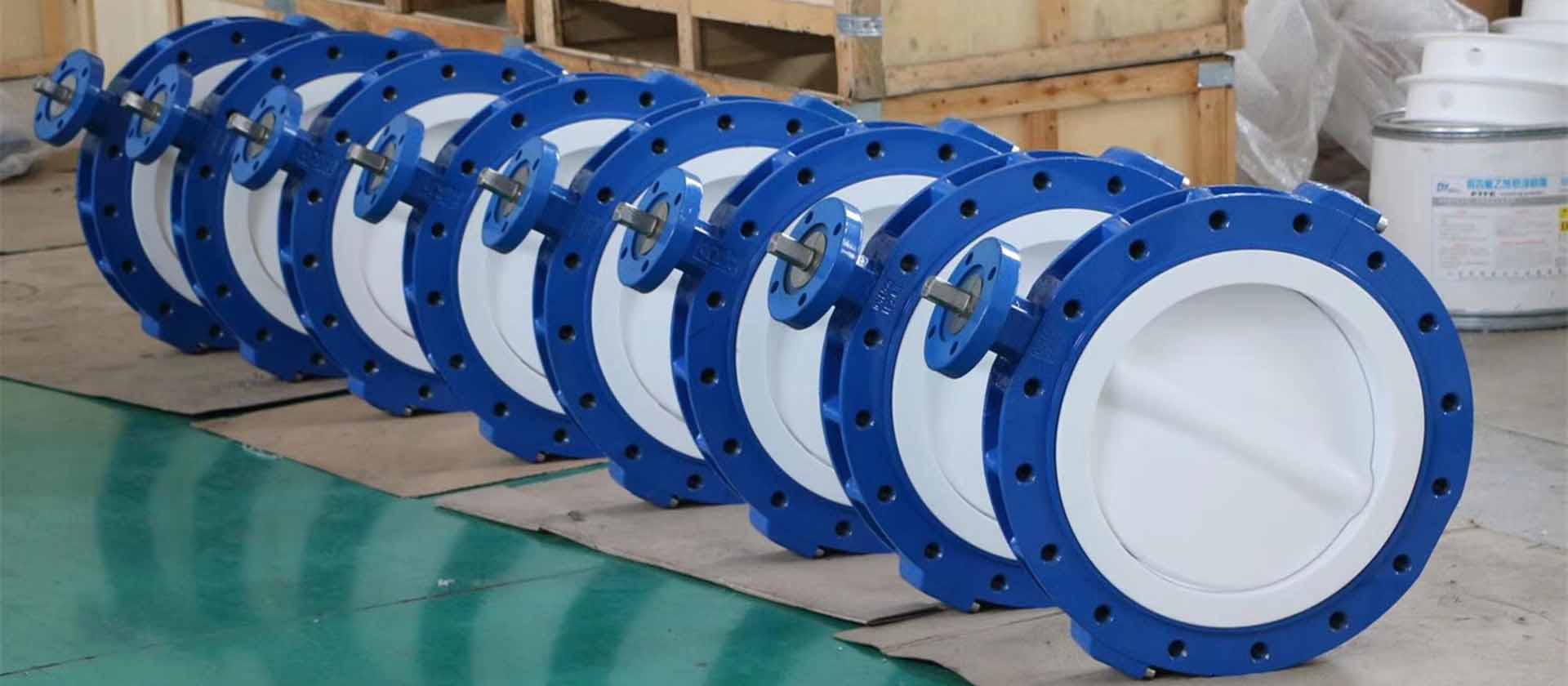 Fully PTFE Lined Butterfly Valves for corrosive applications in Chemical