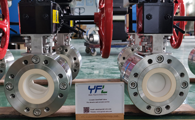Индивидуальные YFL Пневматический керамический V-порт Шариковые клапаны экспортируются на химические заводы в России